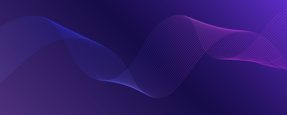 Digital technology banner purple blue background concept with technology light effec